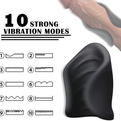 10 Strong Vibration Ghost Exerciser Adult Sex Toy for Men Penis Massager Male Masturbator Delay Lasting Trainer Vibrator for Men