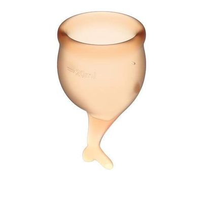 Satisfyer - Feel Secure Menstrual Cup Set (Orange)