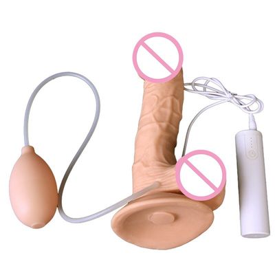 Female Big Dildo Simulate Ejaculation Controller Vibration Nude Air-inflation Realistic Penis Adult Sex Toys