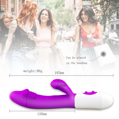 Man nuo Mute Dildo Rabbit Vibrators Dual Vibration G-Spot Massager AV Stick Clitoris Sex Toys for Women Female Masturbator