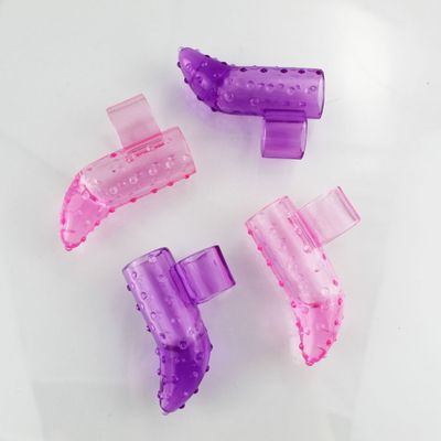 Finger sleeve TPE safety material for female masturbation sex toy G point stimulation granular finger sleeve