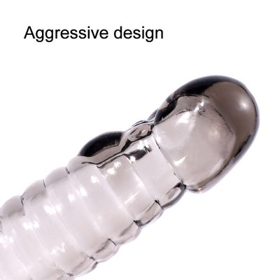 Condoms Penis Enlargement Condoms Male Big Penis Extension Sleeves Reusable Condom Dick Extender Adults Sex Toys for Man