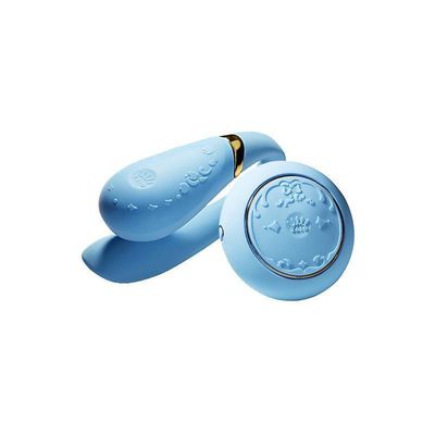 Zalo - Versailles Fanfan Remote Control Couple's Vibrator (Royal Blue)