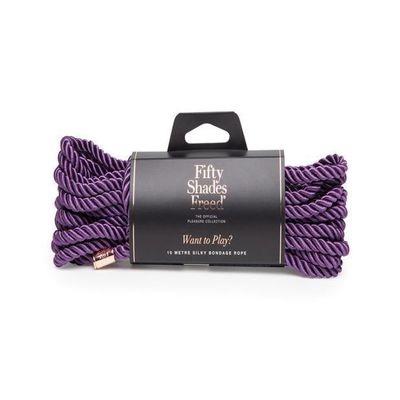 Fifty Shades Freed - Want to Play Silk Rope 10 m (Purple)