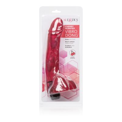 California Exotics - Cherry Scented Vibro Dong Vibrator (Red)