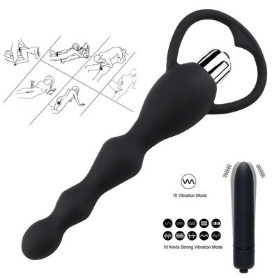 Anal Beads Vibrator Anal Sex Toys for Women Vagina Massage Butt Plug Massager Smooth Silicone Prostate Stimulator Adult Products