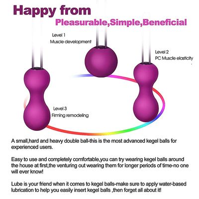 Silicone Shrinking Ball Female Vaginal Dumbbell Pelvic Exerciser Smart Kegel Balls Health Care Massage Device for Female