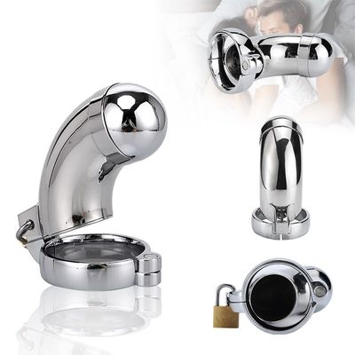 Male Chastity Devices Stainless Steel Cock Cage For Men Metal Chastity Belt Penis Ring Sex Toys Cock Lock Bondage Adult Products