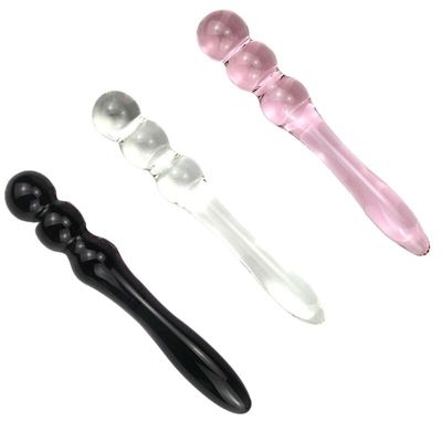 2021 New Waterproof Manual Glass Plug Pleasure Butt Stimulation Adult Sex Toy for Lesbian Women Men