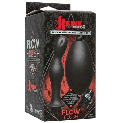 Doc Johnson - Kink Flow Silicone Anal Douche & Accessory (Black)
