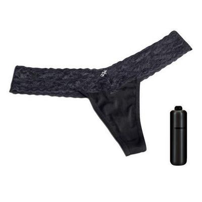 Hustler - Vibrating Panties with Hidden Vibe Pocket M/L (Black)