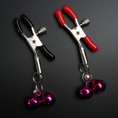 TOUGHAGE Adjustable Small Bell Vibrator Nipple Clamps Metal Breast Clips Slave BDSM Erotic Bondage Flirting Sex Toys For Couples
