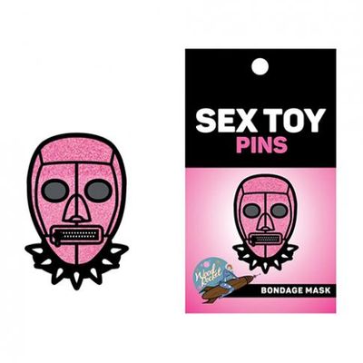 Wood Rocket Sex Toy Bondage Mask Large Pin &#8211; Pink