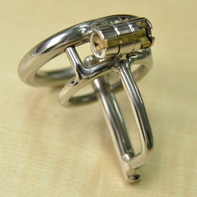 Stainless Steel Stealth Lock Bondage Ring Male Chastity Cock Cage Device Adult Sex Toy