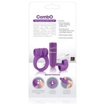 The Screaming O - Charged CombO Rechargeable Better Sex Couples' Kit (Purple)