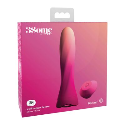 Pipedream - 3Some Myself and Us Wall Banger Deluxe Silicone Vibrator (Pink)
