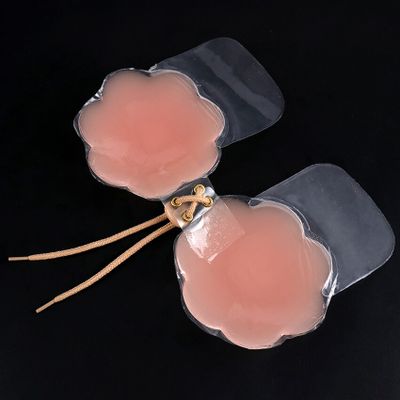 1 Pair Self Adhesive Silicone Instant Up Tape Petals Reusable Flower Nipple Cover Bra Pad Invisible Breast For Party Dress