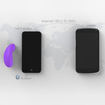 Vibease - iPhone & Android App-Controlled Vibrator (Purple)