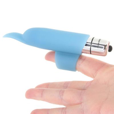 Blue Dolphin Silicone Finger Vibe