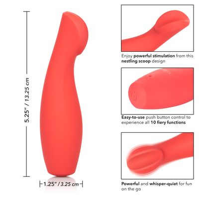 California Exotics - Red Hot Ignite Rechargeable G Spot Vibrator (Red)