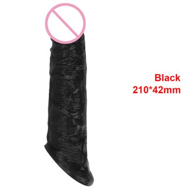 OLO Realistic Penis Condom Penis Sleeve Extender Sheath Delay Toy Extention Enlargement Cock Enlarger Sex Toys For Men Male Gay