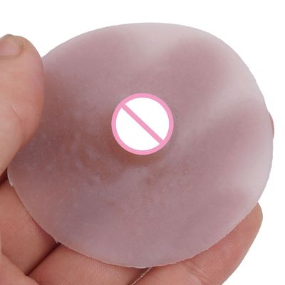 1 Pair Men Fake Nipples No Adhesive Washable Reusable Silicone Nipples for Breast Form Costumes Party Drag Queen Gay   Sex Toy