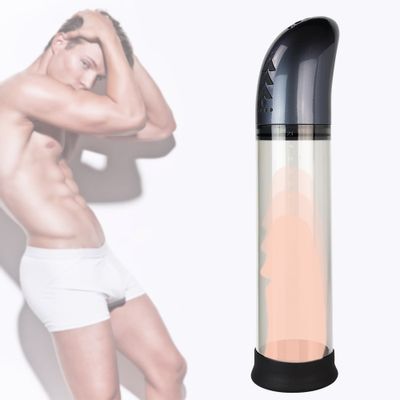 Dick Erection Enlargement Vibrator Liquid Crystal Display Enlarge Penis Pump Cock Extender  Male massager Adult Sex Toys for Man