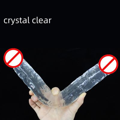 Double head Dildo Long Jelly Realistic Dildo Double Ended Dildo Flexible Big Penis for Women Masturbator Sex Toys for Lesbian