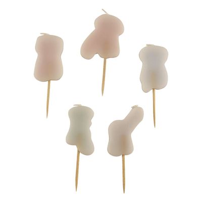 Dirty Penis Baking Candles 5Pk