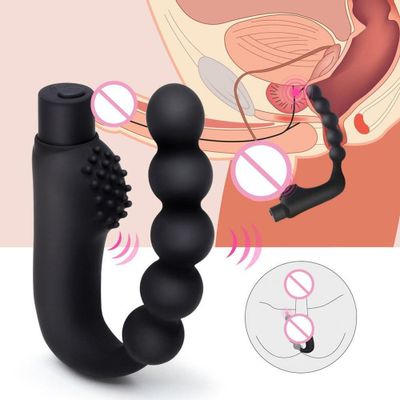 10 Speeds Prostate Massager Vibrator  Vibrating butt plug Anal Beads Butt Plug Vibrator Anal Plug Sex Toys for Men Woman Gay