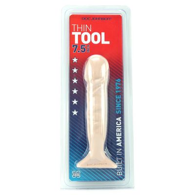 Thin 7.5 Inch Tool Dildo