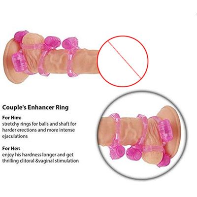 Premature Ejaculation Lock Vibrator Elastic Delay Ring Vibrating Cock  Clitorial Stimulation for Women Adult Sex Toys for Couple