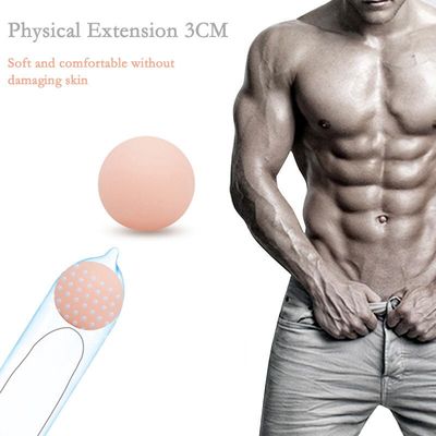 Men Sex Delay Toys Penis Extender Reusable Ball Beads Condoms Head Attachment Tips On the Penis Massager