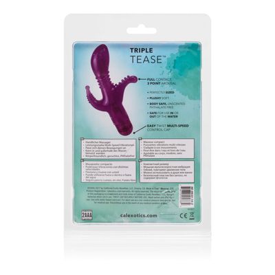 California Exotics - Triple Tease G Spot Vibrator (Purple)