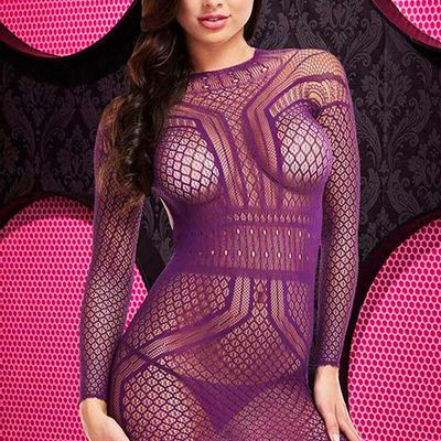 Net the Party Started Purple Mini Dress - OS