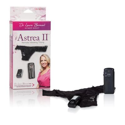 California Exotics - Dr. Laura Berman Intimate Basics Astrea II Remote Vibrating Thong (Black)