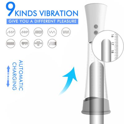 Automatic Penis Pump Vibrator Dildo for Men Artificial Vagina Masturbator for Man Penis Enlarger Penile Erection Vacuum Pump Toy