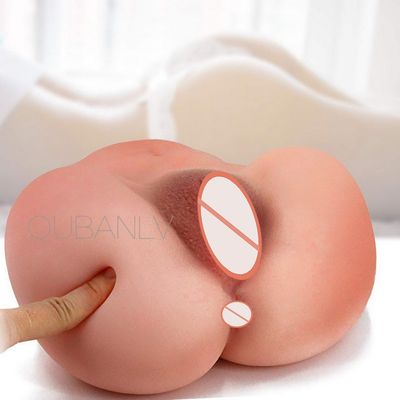 Top Quality 3D Realistic Silicone Big Ass 3D sex doll realistic vagina vagina real pussy Male masturbator cup Masturbate