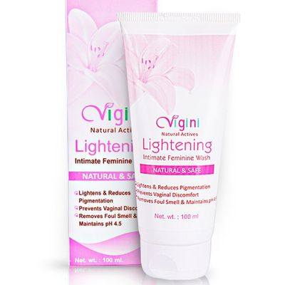 Vigini 100% Natural Actives Vaginal Intimate Hygiene Feminine Wash for Women Lightening Whitening Moisturizer,No Bleaching agent+Lubricant Lube Lubricating Lubrication Gel Reduce Itching Dryness+Stretch Marks Scar removal cream oil during after pregnancy