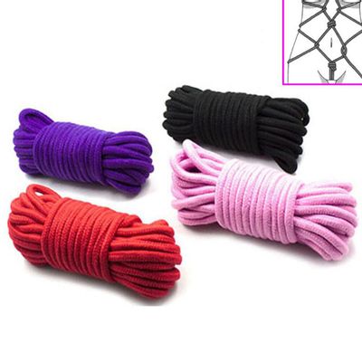 10M Slave Bondage Rope BDSM Restraints Bundle Strap Adult Couples Sex Erotic Toy Handcuffs Footcuff Whip Rope Nipple Toys For Co
