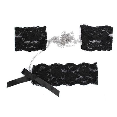 Sexy Women Lingerie Lace Open Front Bra+T-back Bowtie Neck Bikini Set Erotic Suit Erotic Lingerie Sexy Costumes-45