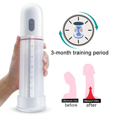 HWOK Automatic Penis Enlargement exercise tools Vibrator Penis Pump Trainer Extender sex toys for man Male Masturbator Enlarger