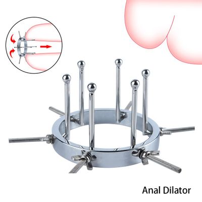 Metal Adjustable Huge Anal Toys Extreme Vaginal Anus Dilator Vaginal Speculum Big Butt Plug Adult Erotic Sex Toys For Men Women