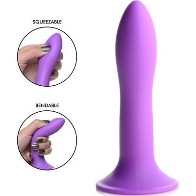 Squeezable Slender Dildo &#8211; Purple