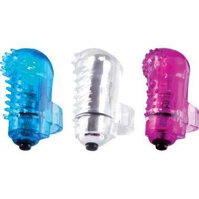The Fing Os Fun Finger Vibe Silicone Waterproof 6 Per Display Assorted Colors