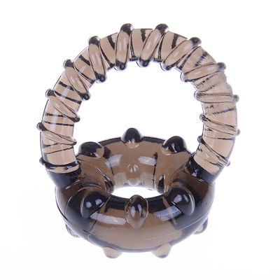 Soft Silicone Time Delay Ring Cockring Lasting Penis Ring Couple Lover Sexy Toy Play Games Dual Ring Men Male Product