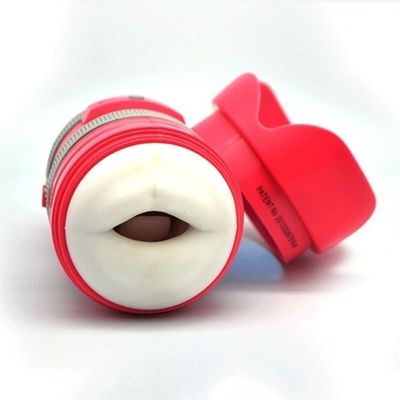 Electric Realistic Mouth Masturbator Pussy Deep Throat Oral Masturbation Cup  Lens Camera Sucking Sex Toys for Men