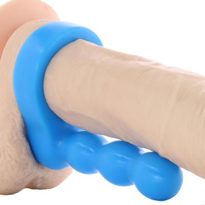 Platinum Silicone The Double Dip 2 Cock Ring Plug