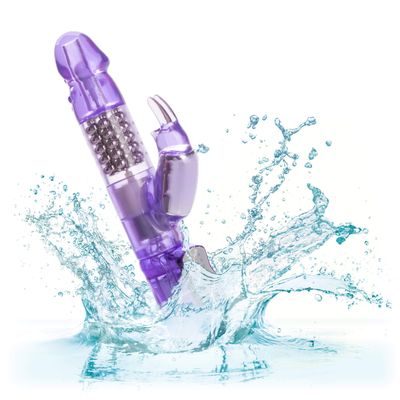 California Exotics - Jack Rabbit Waterproof 5 Rows Jack Rabbit Vibrator (Purple)