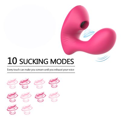Vagina Sucking Vibrator Sex Toys for Women Double Vibration 10 Speed Stimulate G Spot Vagina Clitoris for Female Mastrubation
